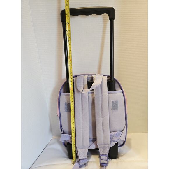 Vintage Sesame Street Rolling Backpack Abby Cadabby & Elmo Purple Retro Toddler - Picture 10 of 10